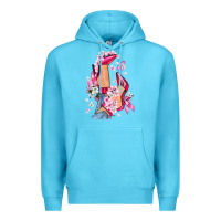 Ocean Blue Cancer high heels Breast Cancer Premium Hoodie - FaDigitalArtStudio