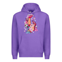 Purple Cancer high heels Breast Cancer Premium Hoodie - FaDigitalArtStudio