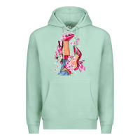 Seafoam Cancer high heels Breast Cancer Premium Hoodie - FaDigitalArtStudio