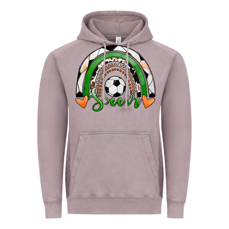 Soccer Rainbow Vintage Hoodie by RanaPortraitStore | Teevron