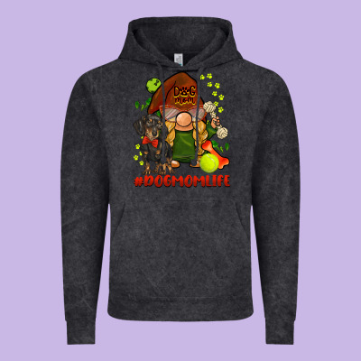 Dog Mom  Life Gnome Vintage Hoodie Designed By Barkaloodesign