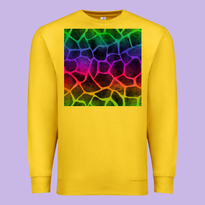 Colorful Giraffe Seamless Pattern Premium Sweatshirt Designed By Bundleandbundleshop