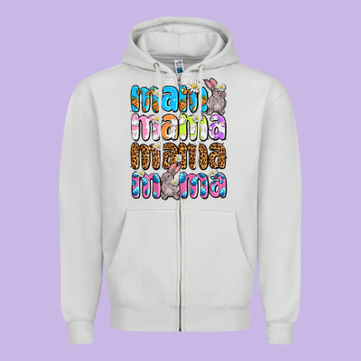 Easter Mama Mama Mama Zipper Hoodie Designed By Oliviacreatesart