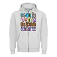 Dove Grey Easter mama mama mama Zipper Hoodie - OliviaCreatesArt