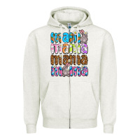 Oatmeal Heather Easter mama mama mama Zipper Hoodie - OliviaCreatesArt