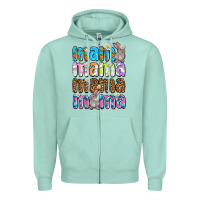 Seafoam Easter mama mama mama Zipper Hoodie - OliviaCreatesArt