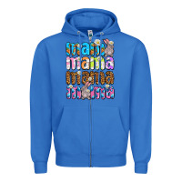True Royal Easter mama mama mama Zipper Hoodie - OliviaCreatesArt