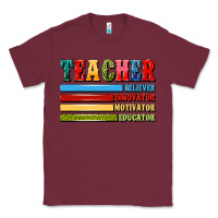 Burgundy teacher Classic Tee - Artiststas