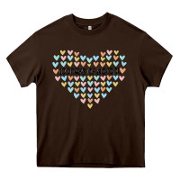 Chocolate Brown 100 days of school Heavy Core Tee - MaliasSmallBusiness