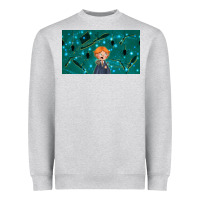 Heather Grey wizard boy and mouse Heavyweight Sweatshirt - TumblerDesignByShophia