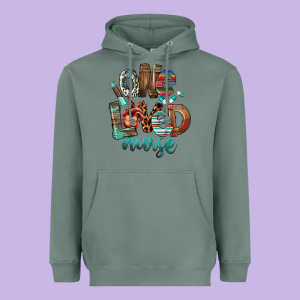 One Loved Nurse Heavyweight Hoodie Designed By Fadigitalartstudio