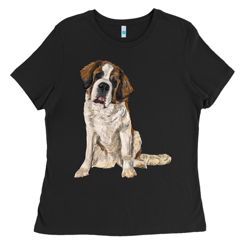 Saint Bernard Ladies Tee by RanaPortraitStore | Teevron