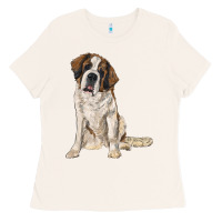 Bone saint bernard Ladies Tee - RanaPortraitStore