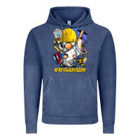 Vintage Denim Architect life gnome Vintage Hoodie - BarkalooDesign
