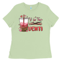 Matcha v is for valentine venti Ladies Tee - MaliasSmallBusiness