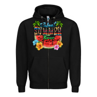 Black Sweet summer time Zipper Hoodie - FaDigitalArtStudio