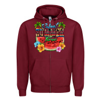 Burgundy Sweet summer time Zipper Hoodie - FaDigitalArtStudio