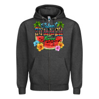 Charcoal Heather Sweet summer time Zipper Hoodie - FaDigitalArtStudio