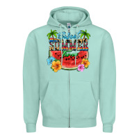 Seafoam Sweet summer time Zipper Hoodie - FaDigitalArtStudio
