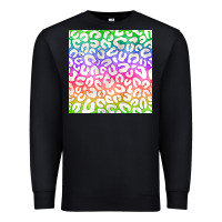 Black watercolor rainbow leopard seamless pattern Premium Sweatshirt - BundleAndBundleShop