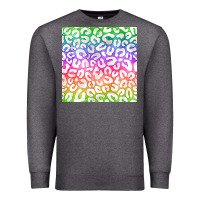 Charcoal Heather watercolor rainbow leopard seamless pattern Premium Sweatshirt - BundleAndBundleShop