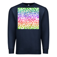 Navy watercolor rainbow leopard seamless pattern Premium Sweatshirt - BundleAndBundleShop