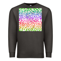 Smoke watercolor rainbow leopard seamless pattern Premium Sweatshirt - BundleAndBundleShop