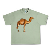 Oil Green camel Urban Heavy Tee - BarkalooDesign
