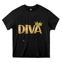 Black diva Heavy Core Tee - MaliasSmallBusiness