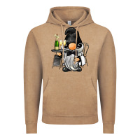 Vintage Coffee waiter gnome Vintage Hoodie - BarkalooDesign