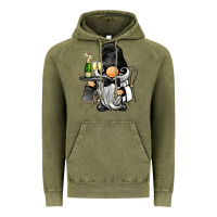 Vintage Olive waiter gnome Vintage Hoodie - BarkalooDesign