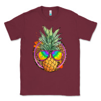 Burgundy pineapple and glasses Classic Tee - JahusDesignShop
