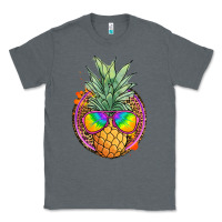 Charcoal Heather pineapple and glasses Classic Tee - JahusDesignShop