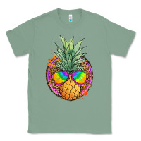 Sage pineapple and glasses Classic Tee - JahusDesignShop