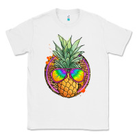 White pineapple and glasses Classic Tee - JahusDesignShop