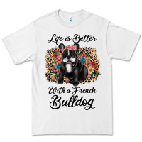 White life is better with a french bulldog Premium Tee - JahusDesignShop