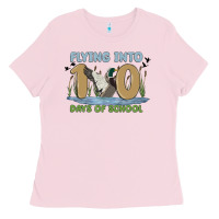Flying Into 100 Days Of School Ladies Tee | Teevron