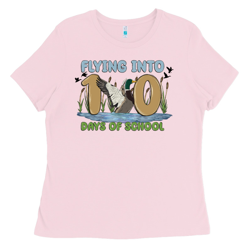 Flying Into 100 Days Of School Ladies Tee by MaliasSmallBusiness | Teevron