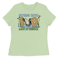 Matcha flying into 100 days of school Ladies Tee - MaliasSmallBusiness