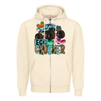 Sandshell Easter Day Monster truck Easter egg crusher Zipper Hoodie - OliviaCreatesArt
