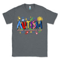 Charcoal Heather autism accept understand love Classic Tee - Artiststas