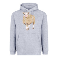 Heather Grey sheep Heavyweight Hoodie - FaDigitalArtStudio