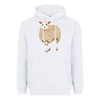 White sheep Heavyweight Hoodie - FaDigitalArtStudio