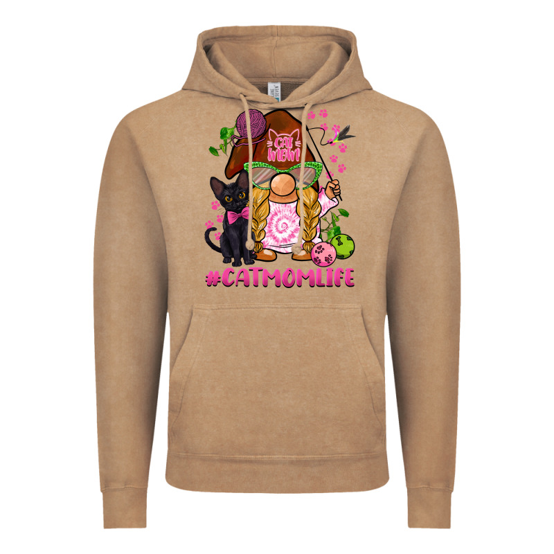 Cat Mom  Life Gnome Vintage Hoodie by BarkalooDesign | Teevron