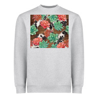 Heather Grey succulents and cowhide Heavyweight Sweatshirt - TumblerDesignByShophia