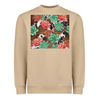 Succulents And Cowhide Heavyweight Sweatshirt | Teevron