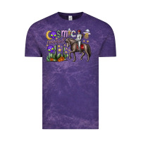 Cloud Purple cosmic cowgirl Vintage Tee - SublimationCraftShop