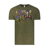 Vintage Olive cosmic cowgirl Vintage Tee - SublimationCraftShop