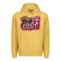 Antique Gold find a cure Premium Hoodie - FaDigitalArtStudio