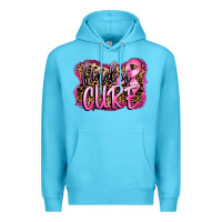 Ocean Blue find a cure Premium Hoodie - FaDigitalArtStudio